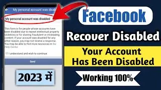 how to recover facebook disabled account 2023 | your account has been disabled