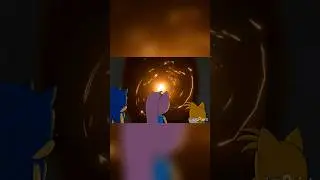 Sonic, Tails and Sparkle seeing the ink portal #shorts #sonic #tails #sonicoc #batim #bendy