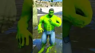 GREEN HULK VS HULK JOKER Which Random Team Will Win 130% 🤔🤔 #shorts #gta5 #hulk #joker #gta