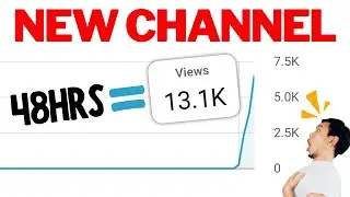 13k views on new channel in 48 Hours?