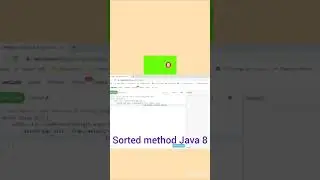 Sorted method using streams in java 8 | Short way to sort list of Strings