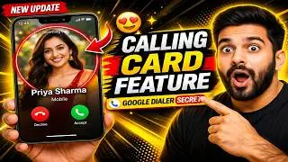Google Android Dialer New Update🔥How to use the calling card feature 😍📱🚀