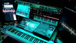Sequentonal / Berlin School Sequencer, Roland JDxi, MicroBrute, Arturia Beatstep Pro and Volcas