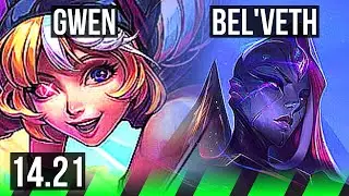 GWEN vs BEL'VETH (JGL) | 3/2/7 | KR Master | 14.21