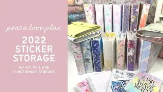 2022 STICKER ORGANISATION | How I store my stickers