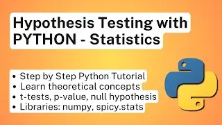 Introduction to Hypothesis Testing with PYTHON - Statistics