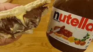 One Jar Of Nutella (800g) Sandwich & Eating