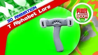 Green Screen Letter T Alphabet Lore 3D Animation - PixelBoomCG