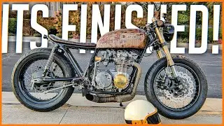 75 Honda CB550 Cafe Racer is FINISHED! - CB550 Cafe Racer Build Pt. 81