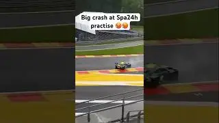 Big CRASH for Aston-Martin during the 24h Spa practice #circuit #motorsport