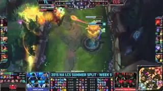 LCS NA Summer - TL vs CLG - Amazing Azir Quadra