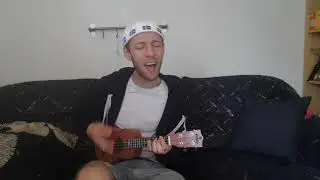 Ukulele Anthem with Swedish hat on