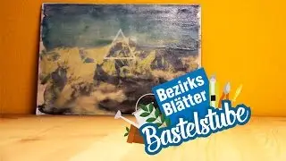 Bezirksblätter Bastelstube // Foto-Holzschild im Vintagestyle