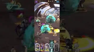 AFK ARENA 36-43. LVL 421. RAKU (No ulti)+ MEHIRA + GREZHUL.