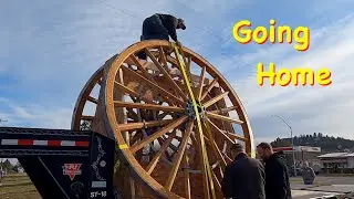 Packaging 10 Ft Wheels For the Trip Home | Engels Coach Shop