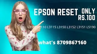 L1110 L3110 L3150L3151 L3115 L3116 L3156 L5190 RESET MULTI PC Available Red Light Blinking