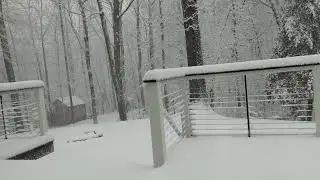 Snow time lapse in Southern Maryland 2022