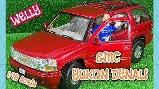 WELLY GMC YUKON DENALI RED 1:18 Diecast model car  | H.M.C.C