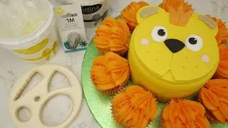 How To Make A Lion Birthday Cake With Cupcakes