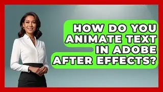 How Do You Animate Text In Adobe After Effects? - Design Tool Unlocked