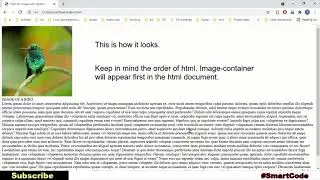 Float an image with caption | CSS Float | 