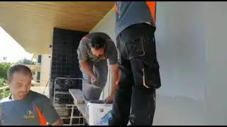 e lucido de mortero acrílico pasada final en sate