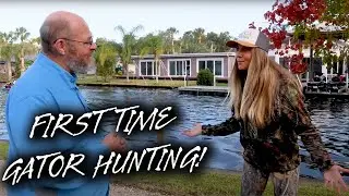 Brie's FIRST TIME Gator Hunting in Crystal River!