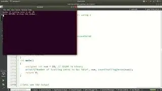 18  Counting Trailing Zeros in a Number: using c