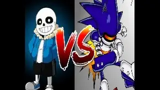 sans vs mecha sonic[ANIMATION; part 1]