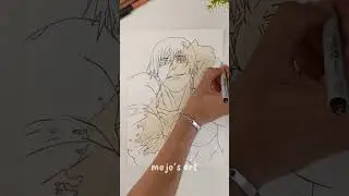 Drawing Toji Fushiguro wuth Coffe - Jujutsu Kaisen