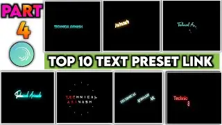 Top 10 New Text Preset Alight Motion 2021 | How To Make Text Preset In Alight Motion 2021 | Top 10+
