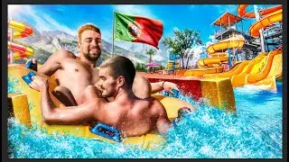 JE TESTE UN PARC AQUATIQUE GÉANT AU PORTUGAL !! #waterslide #waterpark #job