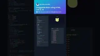 Draggable Blob using HTML CSS 