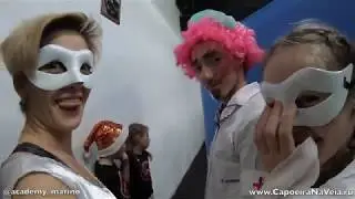 Новогодняя елка для детей! Школа Capoeira Camara Сказка от родителей и подростков и roda капоэйра