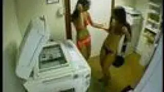 Sunlamp strip - Office spycam.