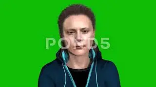 Greta Thunberg Green Screen Animation