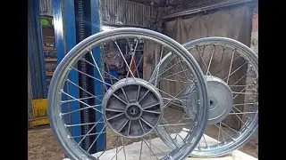 Мотор 634 и крашеные колеса на яву