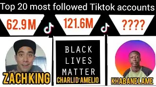 Top 20 most followed Tiktok accounts in the world | most followed tiktoker in 2021|