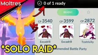 *SOLO* Dynamax MOLTRES (Max Battle) Raid in Pokemon GO.