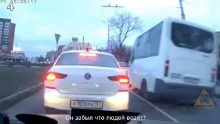 Быдло на дороге. Маршрутчики совсем оборзели. Неадекватные водители