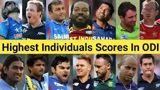 Highest Individual Scores In ODI Cricket 🏏 Top 25 Individual Scores 🔥 