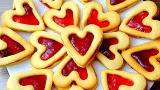 Песочное печенье Сердечки на День Влюбленных!