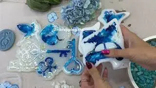 Елочные игрушки из эпоксидной смолы Christmas decorations epoxy resin