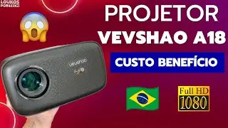 VEVSHAO A18 REVIEW - ÓTIMO PROJETOR CUSTO BENEFICIO 2024