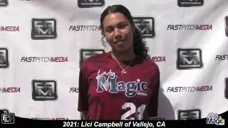 Committed OSU - 2021 Lici Campbell Power Hitting Catcher and Third Base - Lady Magic