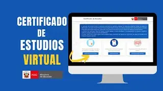 ¿Cómo Sacar MI CERTIFICADO DE ESTUDIOS de SECUNDARIA por INTERNET? (2024) ✅