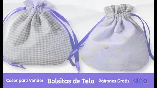 Cómo Hacer una Bolsita de Tela Muy Fácil | Tutorial Paso a Paso. Patrones GRATIS 🩷