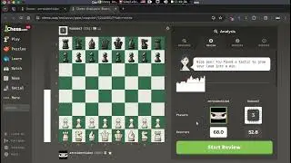 Chess: review ultimo juego en principiante vs engine Lvl 3