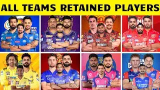 IPL 2025 - All Teams Retained Players List | All Teams Top 5 Retained Players | Mega Auction 2025 