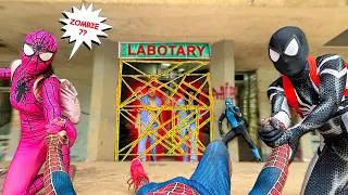 5 Spider-Man Bros Saw ZOMBIES in Abandoned LABORATORY ?? ( Secret Experiment Story POV )